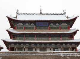 雪落古郡润陇西 银装素裹入画来